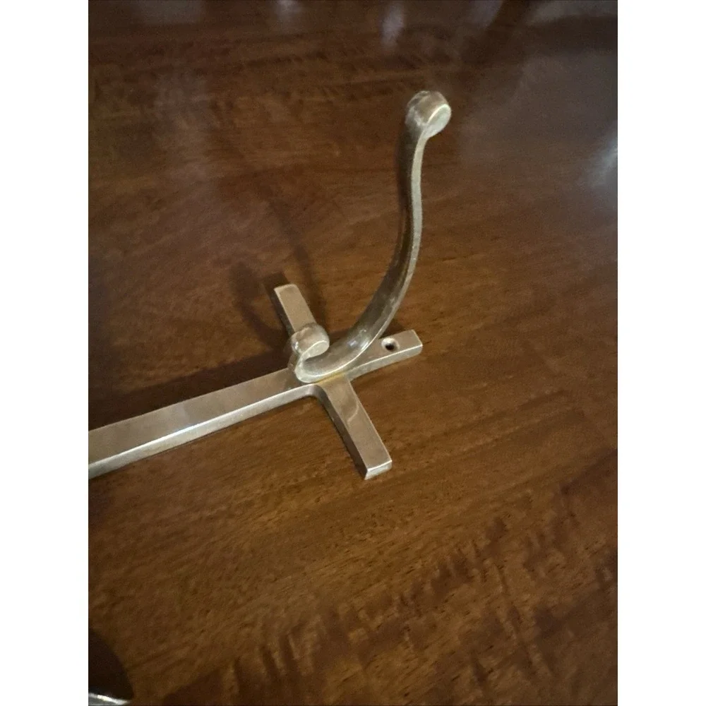 Vintage Brass Anchor Wall Hook Nautical Maritime Coat Towel Hanger 9x7 Decor